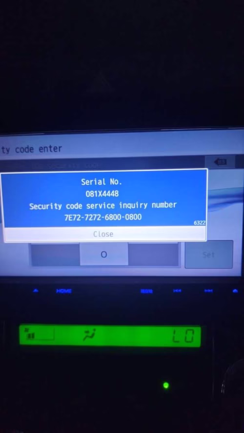 Kenwood  Mazda Radio MDV D303 MLT or HDV 909  WX034  Unlock - Image 3