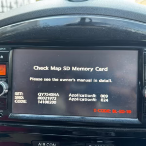 Nissan MP314D-W radio unlock SD Card