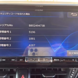 Alpine X9Z Stereo Unlock